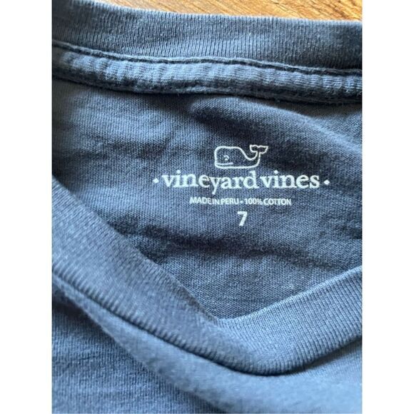Vineyard Vines kids blue long sleeve shirt size 7 - Picture 3 of 5